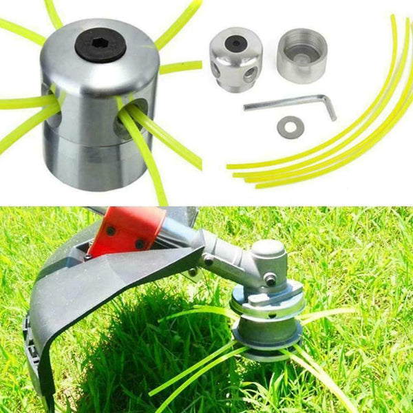 Aluminum Grass Trimmer Head With 4Lines Brush Cutter Lawn Accessories Head V9D2