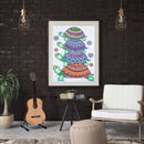 Partial Special Diamond Painting DIY Kit 4 Green Turtles Rhinestone Picture