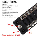 Light Boat Car Accessory Blade Fuse Holder Plastic Cover Block Fuse Box
