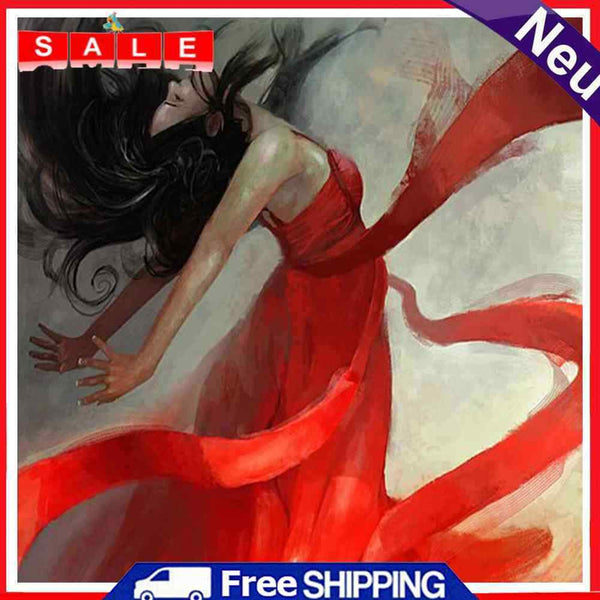 20x20cm Girl Pattern Frameless Picture Oil Paint By Numbers Painted Picture Kits