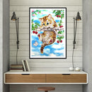 5D DIY Special Shaped Diamond Painting Animals Cross Stitch Kits (EF300)
