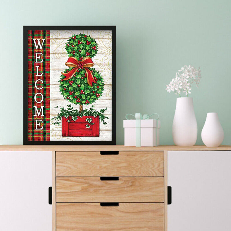 Diamond Painting Christmas Tree Full Round Drill Picture of Rhinestone Drawing