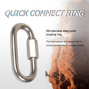 Climbing Gear Carabiner Stainless Steel Quick Links Chain Connecting Ring B