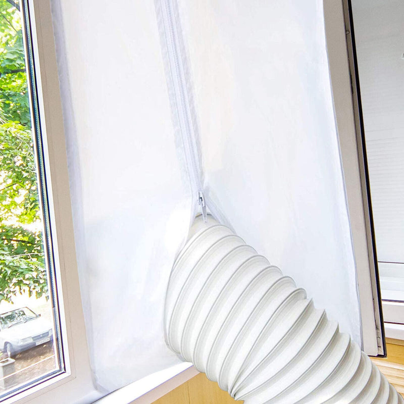 Window Seal - 400cm Window Seal for Portable Air Conditioner Hose (White)