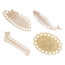 3pcs Wooden Carved Cross Stitch Thread Board(Starfish)