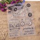 Car Letter Silicone Transparent Seals Clear Stamp for DIY Scrapbooking Card