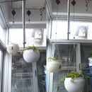 2X Retractable Pulley Hanging Basket Pull Down Hanger Garden Baskets Pot Newly