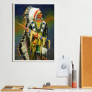 Canvas Picture Craft Full Round Religious Indians Handmade DIY Diamond Painting