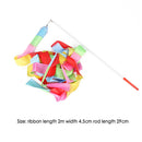 2m Ballet Streamer Rhythmic Equipment Gymnastics Rainbow Stick Twirler for
