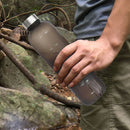 1L Large Capacity Water Bottle Portable Plastic Water Cup (Black Frosted) Newly