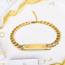 Anti-fade Glossy Surface Bracelet Personalized Jewelry for Couples Memorial D