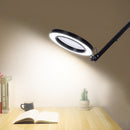 5X Foldable LED Magnifying Glass Lamp Clip-on Flexible Desktop Magnifier Loupe