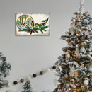 Tin Wall Signs Retro Painting Christmas Bird Metal Plate Poster for Bar