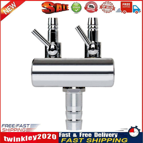 Air Oxygen Pump Aquarium Fish Tank Stainless Steel Splitter Hose (2 Ways) Newly