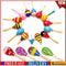 Baby Kids Sound Music Gift Toddler Rattle Musical Wooden Colorful Toys #F