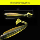 Stable 9cm 5g Carp T Tail Worm Fishing Lures Swimbait Silicone Soft Bait