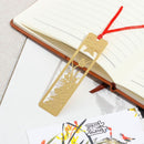 Metal Chinese Style Pagination Mark Book Clip Brass Bookmark Hollow Out