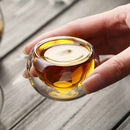 Double Wall Tea Cups Mini Glass Cup Espresso Coffee Cups Kungfu Teacup