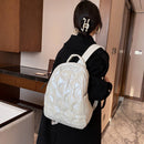 Fashion Space Cotton Backpack Unisex Large Capacity Quilted Padded Travel Bags