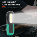 COB LED Foldable Flashlight Torch Portable Emergency Car Inspection Work Ligh