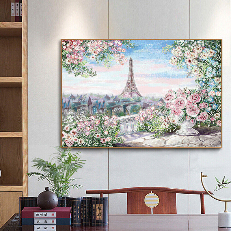 Diamond Painting Kit Tall Iron Tower 5D Partial Special Rhinestone Picture