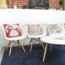 6pcs Xmas Decorative Throw Pillow Case Square Pillowcase for Sofa Bed Supplies