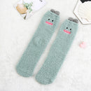 Christmas gift Thick Thickening Coral Velvet Socks Sleep Bed Sock Embroidery
