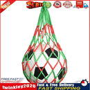 Football Net Bag Nylon Soccer Basketball Volleyball Carry Bag (Red Green) Newly