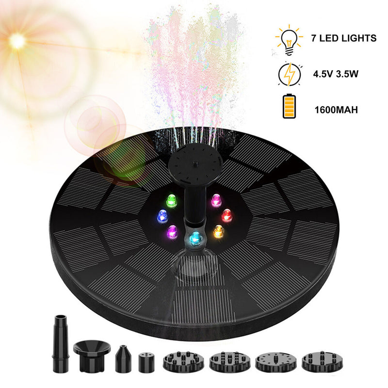 3.5W Solar Bird Bath Fountain Pump Solar Powered Floating Water Fountain Pump