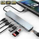 Station SD TF RJ45 4K HDMI PD Charging USB C HUB Type-C Splitter For Laptop PC
