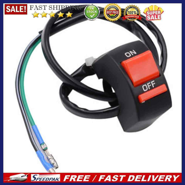 On Off Button Motorcycle Motorbike ATV Handlebar Switch for 7/8 inch Handle