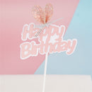 Decor Baby Shower Rabbit Ear Easter Bunny theme Cake Toppers Happy Easter