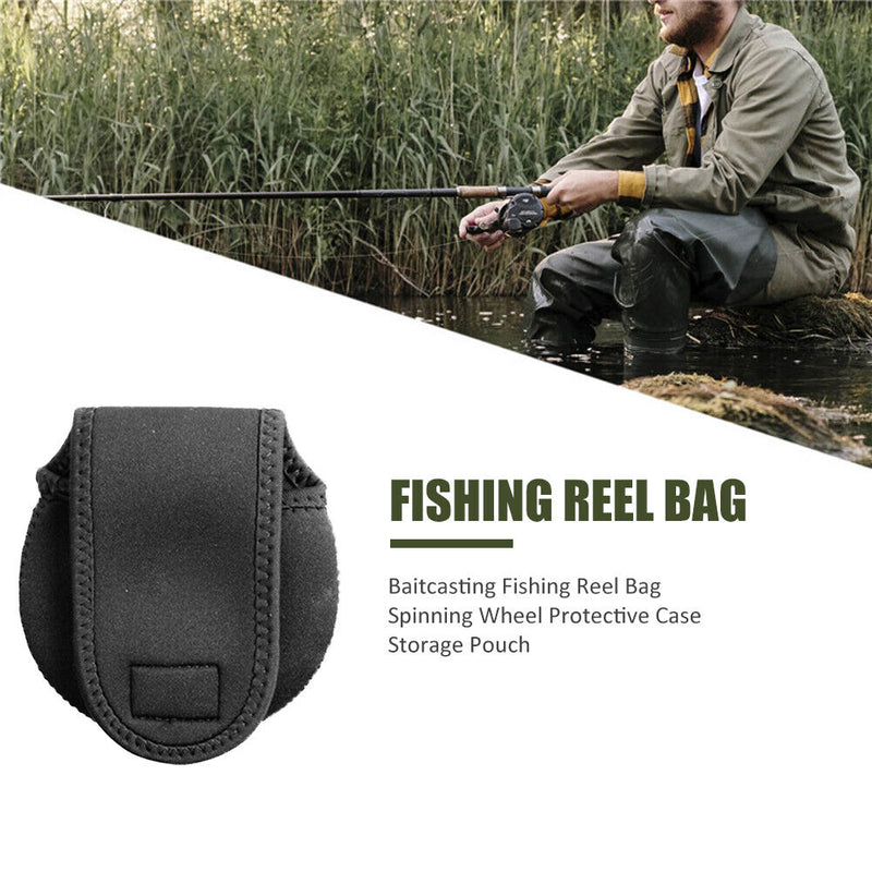 Spinning Reel Pouch Baitcasting Fishing Reel Bag Protective Case Cover Holder