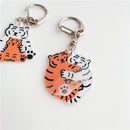 Tiger Year Creative Bag Hanging Pendant Key Chain Charm Keyring Tiger Keychain