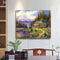 Paint By Numbers Lodge Between Mountains and Forests Painting Kit (B991)