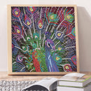 5D Diamond Painting Peacock Partial Special Shape Drill Wall DIY (UP273) Newly