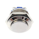 19mm 250V High Round Head Current Stainless Steel Button Switch Waterproof Boat Aut