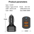 30W PD Phone Charger Socket Car USB Charger Socket Power Adapter Fast Charging