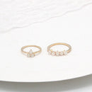Women Girls Knuckle Ring Geometric Ring Set Opening Finger Ring Bohemian