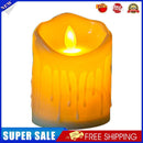 Flameless LED Tealight Flickering Wedding Home Party Candles Light (5x7cm)