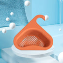 Sink Strainer Colander Drain Basket 1pc Hanging Shelf Rack with 2 Sponges Newly