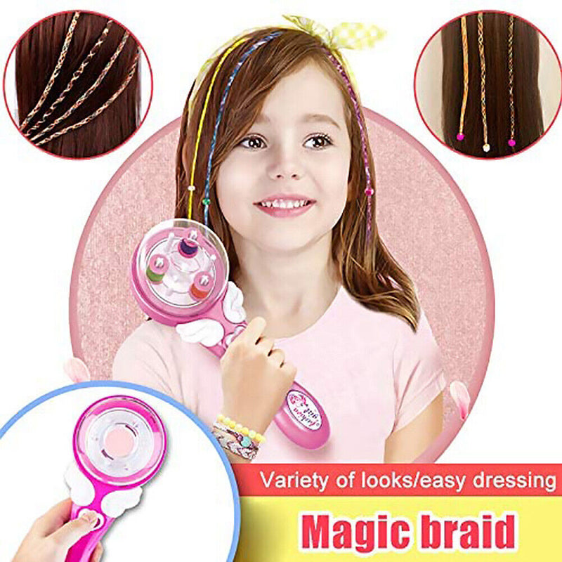 #A Electric Automatic Hair Braider with Decorative Accessories for Teenager Girl