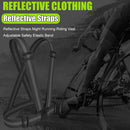 Reflective Straps Night Running Riding Vest Adjustable Safety Band (Black) Newly