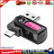 2 in 1 USB OTG Card Reader Micro USB OTG TF SD Card Reader Adapter (Pink) Newly