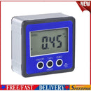 Magnetic Digital Protractor Inclinometer Level Box Angle Finder Box (Blue)