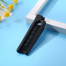 Folding Hair Comb Anti Static Plastic Foldable Beard Pocket Brush (Black) Newly