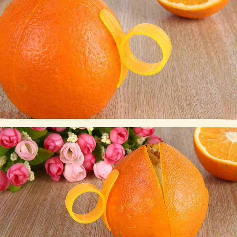 5Pcs Lemon Orange Citrus Opener Peeler Plastic Slicer Tool Gadget Kitchen E7O0