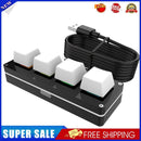 RGB Macro 4 Key Programmable One-handed Mechanical Gaming Keyboard (Clear)
