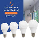 2 * Sound + Light Sensor Control LED Lamp Automatic Smart Sensor Bulb Light (5W