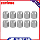 Tuankay 10pcs Valve Caps Dust Covers, Chrome Copper Car Motorcycle Wheel